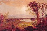 Jasper Francis Cropsey Canvas Paintings - A Bend in the River
